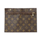 LOUIS VUITTON Shoulder Bag M42244 Monogram canvas, leather Brown Drawstring type Monogram RandonneeGM Women Used Authentic