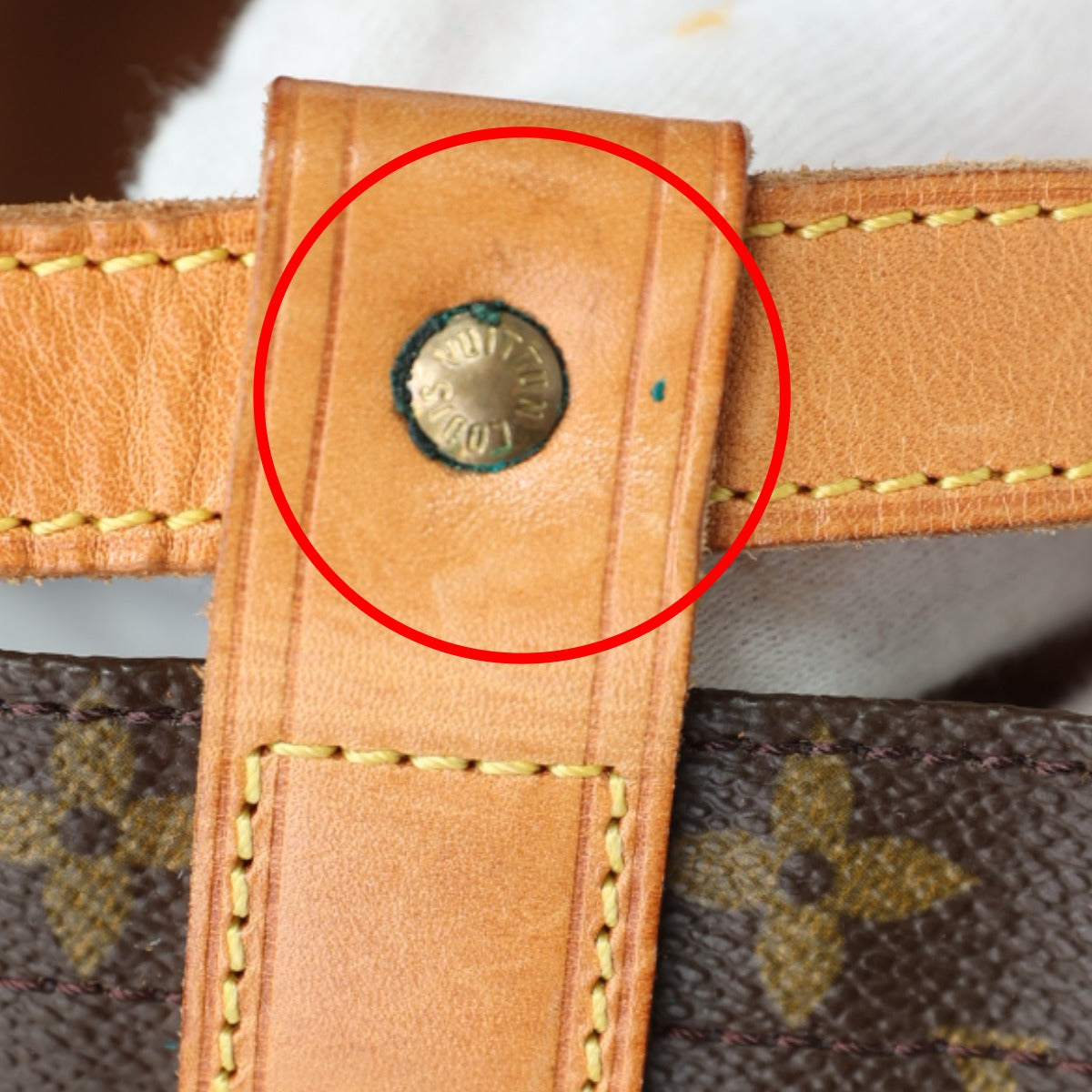 LOUIS VUITTON Shoulder Bag M42244 Monogram canvas, leather Brown Drawstring type Monogram RandonneeGM Women Used Authentic