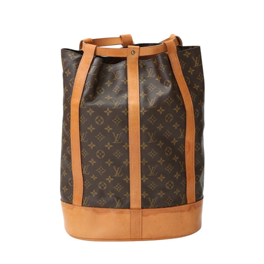 LOUIS VUITTON Shoulder Bag M42244 Monogram canvas, leather Brown Drawstring type Monogram RandonneeGM Women Used Authentic
