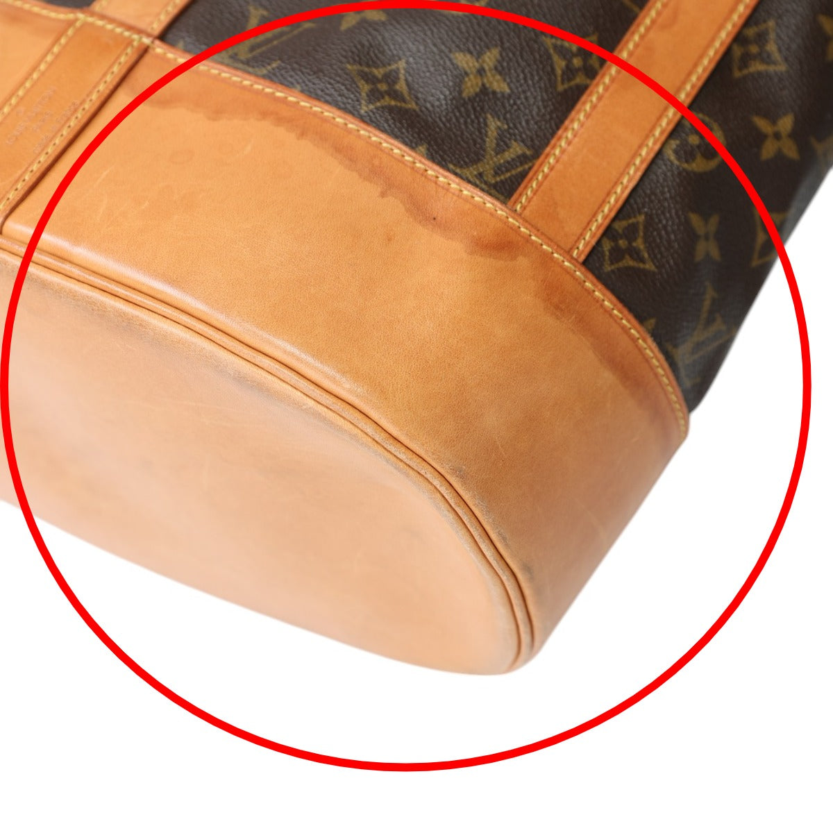 LOUIS VUITTON Shoulder Bag M42244 Monogram canvas, leather Brown Drawstring type Monogram RandonneeGM Women Used Authentic