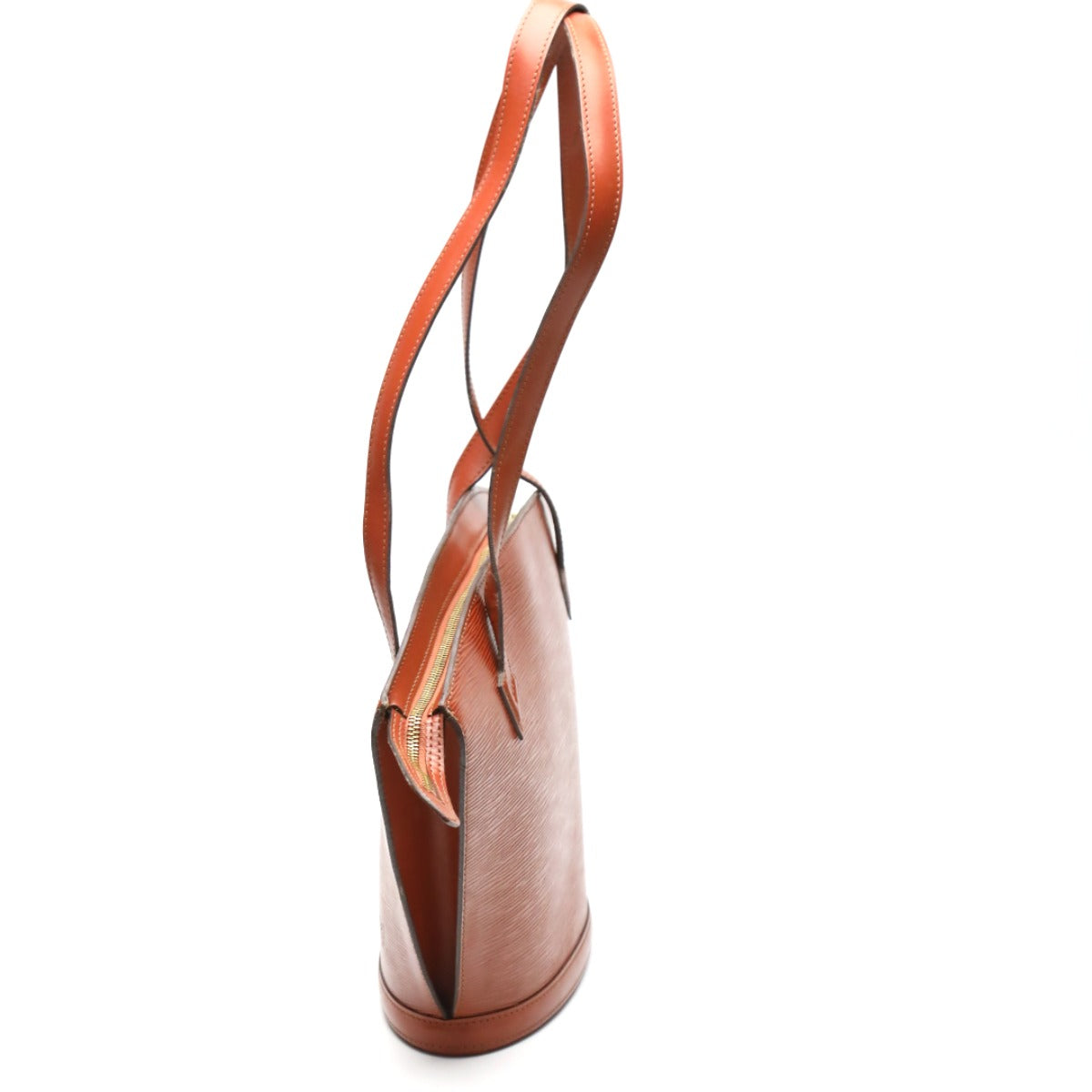 LOUIS VUITTON Handbag M52333 Epi Leather Kenya Brown Tote Bag Epi Saint-Jacques Poignier Long Women Used Authentic