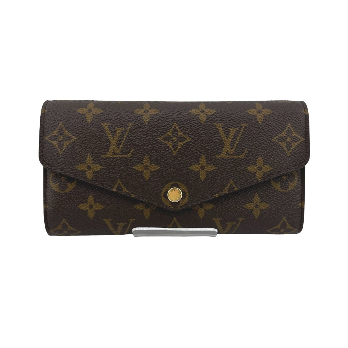 LOUIS VUITTON Long Wallet Purse M60531 Monogram canvas Brown Wallet Monogram Portefeuille Sara Women Used Authentic