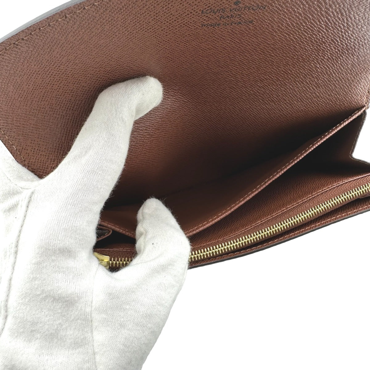LOUIS VUITTON Long Wallet Purse M60531 Monogram canvas Brown Wallet Monogram Portefeuille Sara Women Used Authentic