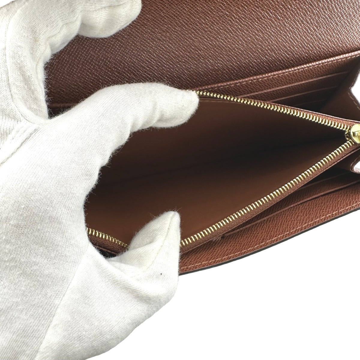 LOUIS VUITTON Long Wallet Purse M60531 Monogram canvas Brown Wallet Monogram Portefeuille Sara Women Used Authentic
