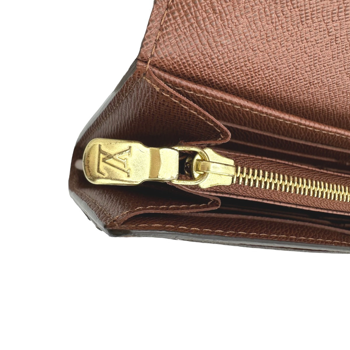 LOUIS VUITTON Long Wallet Purse M60531 Monogram canvas Brown Wallet Monogram Portefeuille Sara Women Used Authentic