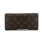 LOUIS VUITTON Long Wallet Purse M60531 Monogram canvas Brown Wallet Monogram Portefeuille Sara Women Used Authentic