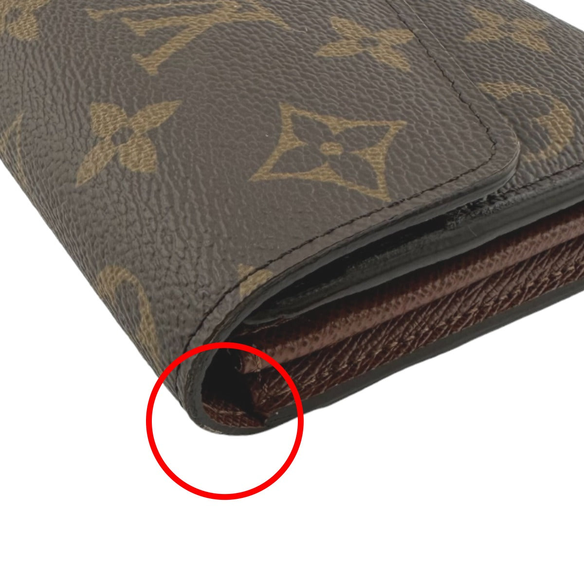 LOUIS VUITTON Long Wallet Purse M60531 Monogram canvas Brown Wallet Monogram Portefeuille Sara Women Used Authentic