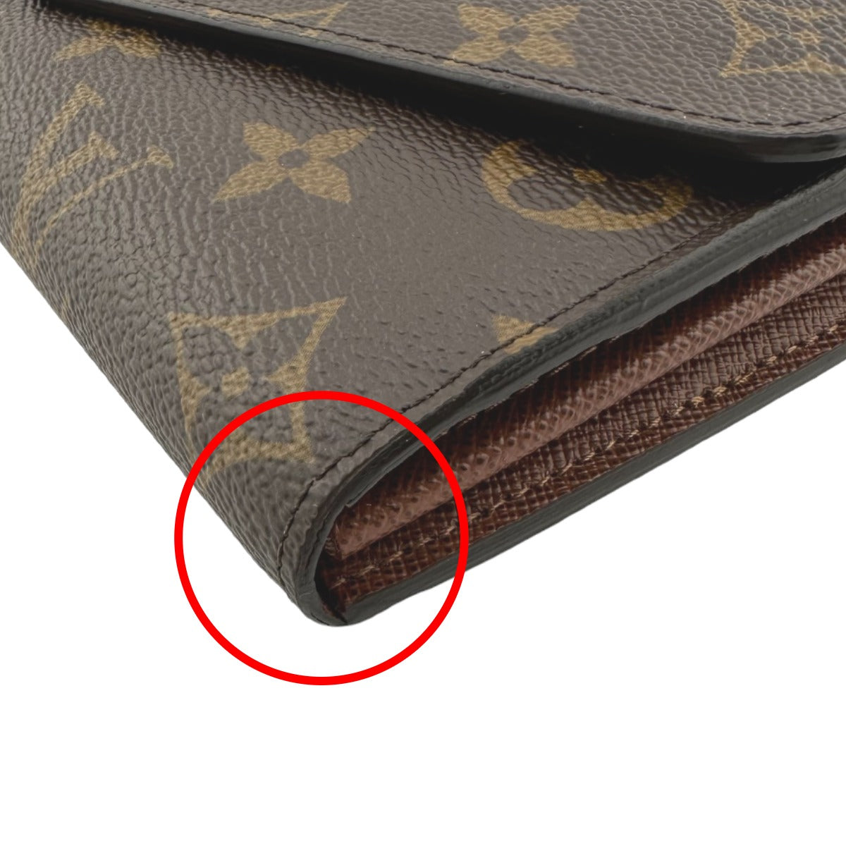 LOUIS VUITTON Long Wallet Purse M60531 Monogram canvas Brown Wallet Monogram Portefeuille Sara Women Used Authentic