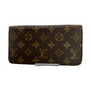 LOUIS VUITTON Long Wallet Purse M42616 Monogram canvas Brown Zip Around Monogram Zippy wallet mens(Unisex) Used Authentic