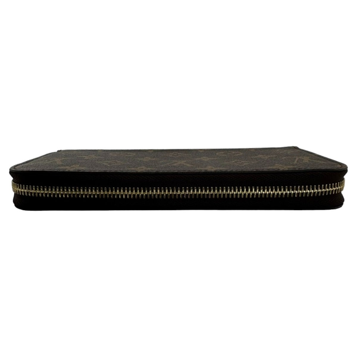 LOUIS VUITTON Long Wallet Purse M42616 Monogram canvas Brown Zip Around Monogram Zippy wallet mens(Unisex) Used Authentic