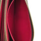 LOUIS VUITTON Long Wallet Purse M41895 Monogram canvas Brown Zip Around Monogram Fuchsia Women Used Authentic