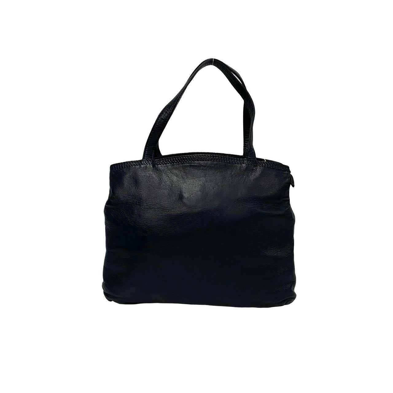 LOEWE Shoulder Bag leather Navy Anagram logo mens(Unisex) Used Authentic