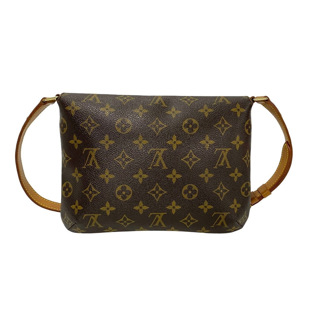 LOUIS VUITTON Shoulder Bag M511257 Leather, PVC Brown Musette tango short Women Used Authentic