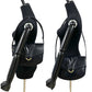 GUCCI Shoulder Bag leather black Bamboo Metal Old Gucci Women Used Authentic