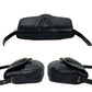 GUCCI Shoulder Bag leather black Bamboo Metal Old Gucci Women Used Authentic