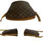 LOUIS VUITTON Shoulder Bag M51290 Leather, PVC Brown Monogram Drouot Women Used Authentic