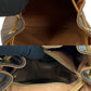CELINE Backpack Leather, PVC Brown Macadam Blason Pattern logo ring Metal Women Used Authentic
