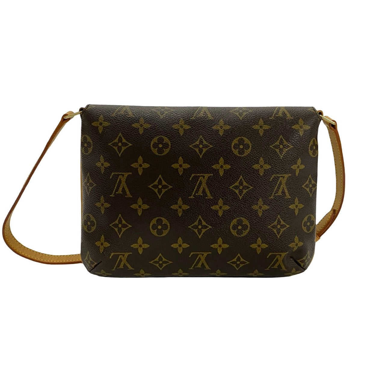 LOUIS VUITTON Shoulder Bag M51388 Leather, PVC Brown Monogram Musette Tango Long mens(Unisex) Used Authentic