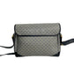 GUCCI Shoulder Bag Leather, PVC Navy Micro GG logo Women Used Authentic