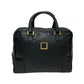 LOEWE Handbag leather black Anagram logo mens(Unisex) Used Authentic