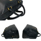 LOEWE Handbag leather black Anagram logo mens(Unisex) Used Authentic