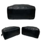 LOEWE Handbag leather black Anagram logo mens(Unisex) Used Authentic