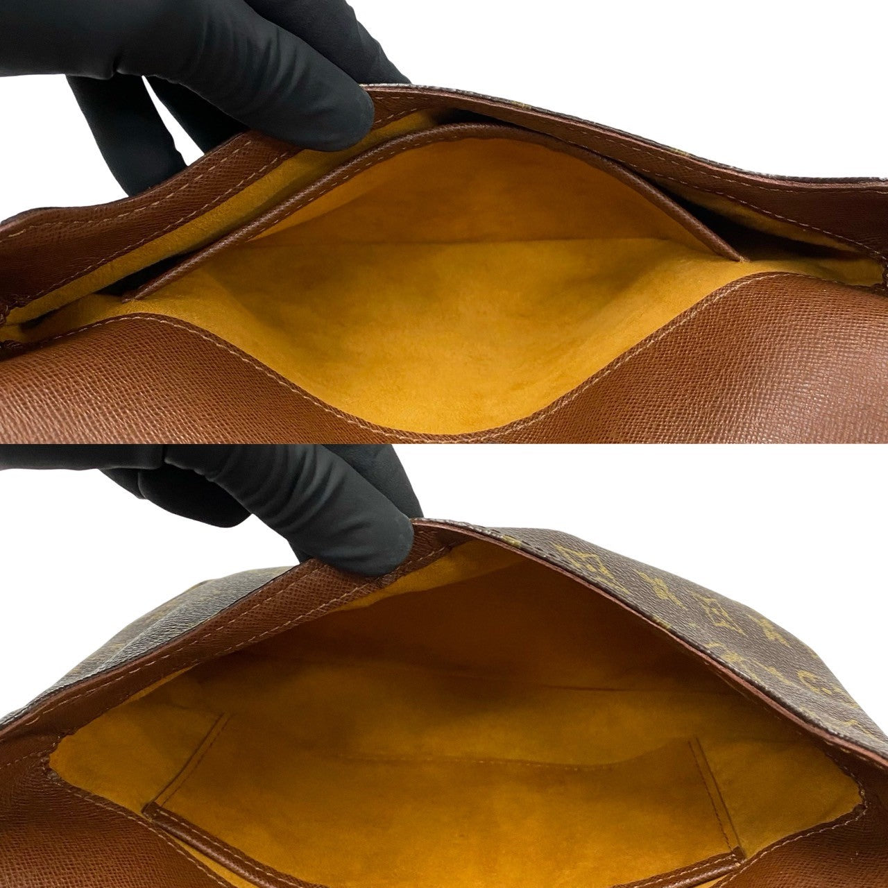 LOUIS VUITTON Shoulder Bag M51257 Leather, PVC Brown Monogram Musette tango mens(Unisex) Used Authentic