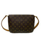 LOUIS VUITTON Shoulder Bag M51257 Leather, PVC Brown Monogram Musette tango mens(Unisex) Used Authentic