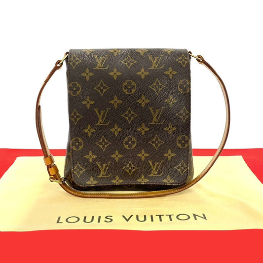 LOUIS VUITTON Shoulder Bag M51258 Leather, PVC Brown Monogram Musette Salsa Women(Unisex) Used Authentic