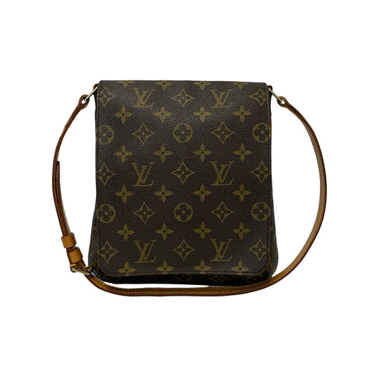 LOUIS VUITTON Shoulder Bag M51258 Leather, PVC Brown Monogram Musette Salsa Women(Unisex) Used Authentic