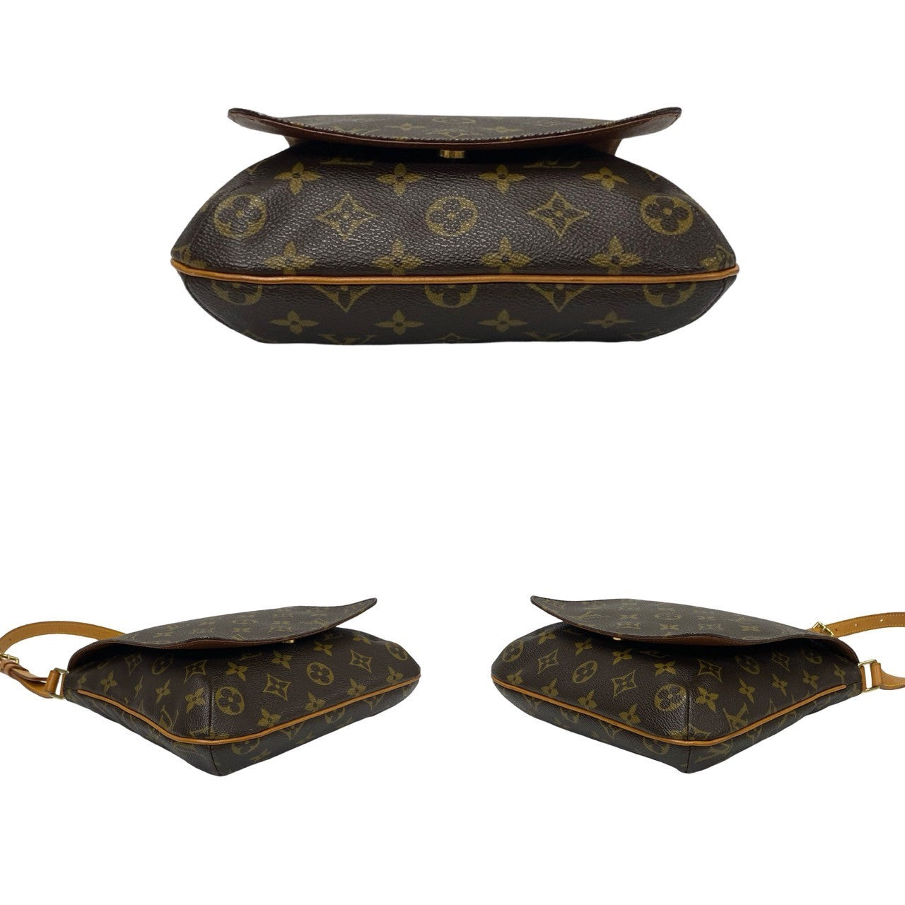 LOUIS VUITTON Shoulder Bag M51258 Leather, PVC Brown Monogram Musette Salsa Women(Unisex) Used Authentic