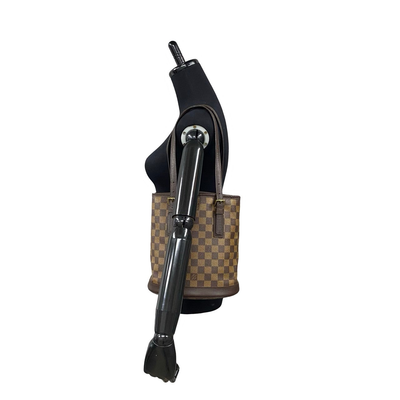 LOUIS VUITTON Tote Bag M42240 leather Brown Damier Male