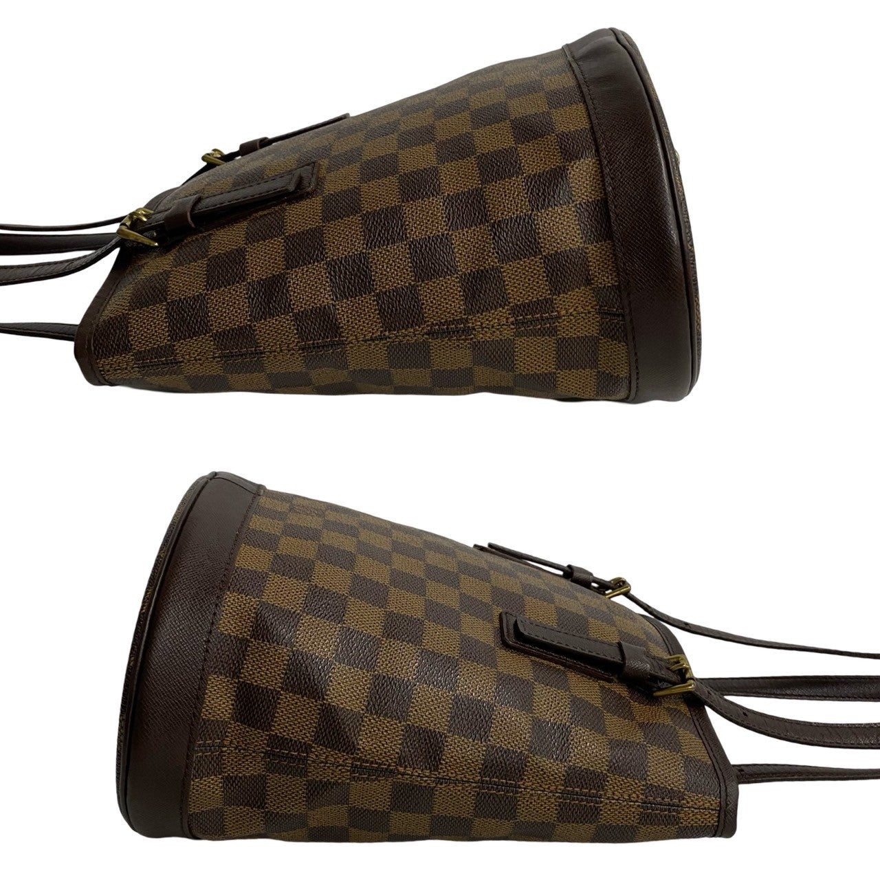 LOUIS VUITTON Tote Bag M42240 leather Brown Damier Male