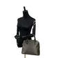CELINE Handbag Leather, PVC black Macadam Blason Triomphe Pattern Women Used Authentic