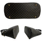 CELINE Handbag Leather, PVC black Macadam Blason Triomphe Pattern Women Used Authentic