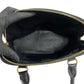 CELINE Handbag Leather, PVC black Macadam Blason Triomphe Pattern Women Used Authentic