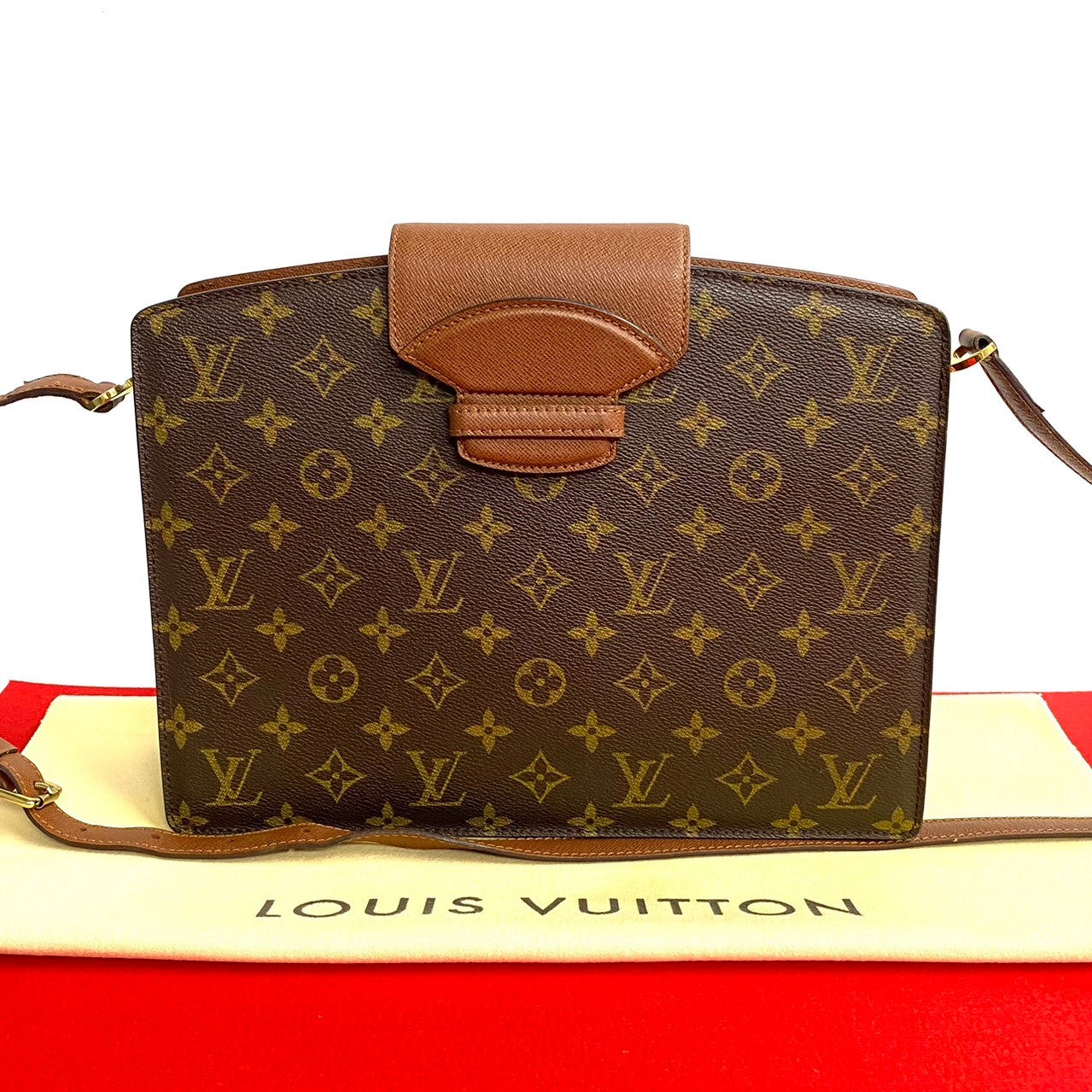 LOUIS VUITTON Shoulder Bag M51375 Leather, PVC Brown Monogram Kurcell mens(Unisex) Used Authentic