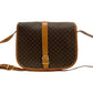 CELINE Shoulder Bag Leather, PVC Brown Macadam Blason Pattern Women(Unisex) Used Authentic