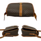 CELINE Shoulder Bag Leather, PVC Brown Macadam Blason Pattern Women(Unisex) Used Authentic