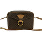 CELINE Shoulder Bag Leather, PVC Brown Macadam Blason Triomphe logo Pattern Women Used Authentic