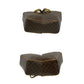 CELINE Shoulder Bag Leather, PVC Brown Macadam Blason Triomphe logo Pattern Women Used Authentic