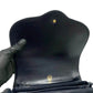 GUCCI Shoulder Bag leather Navy GG logo Metal Women Used Authentic
