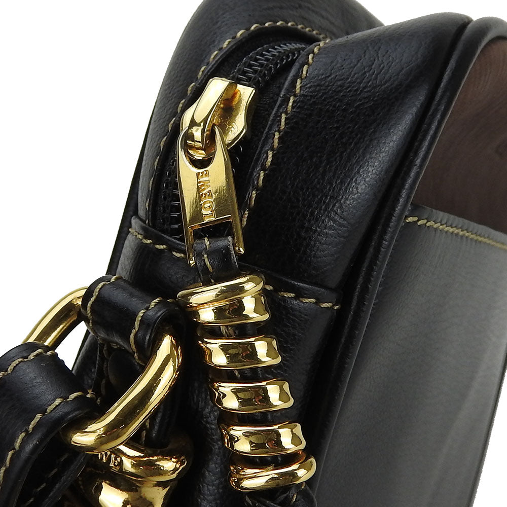 LOEWE Shoulder Bag leather black Velazquez