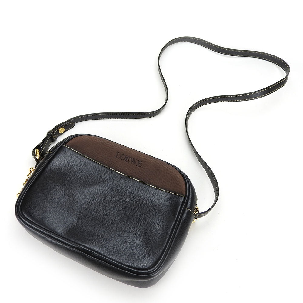 LOEWE Shoulder Bag leather black Velazquez