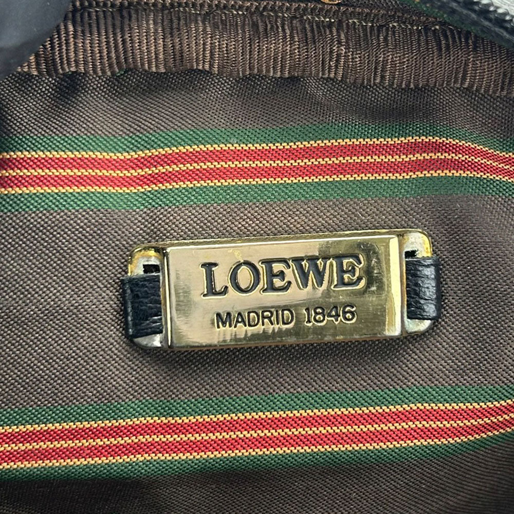 LOEWE Shoulder Bag leather black Velazquez