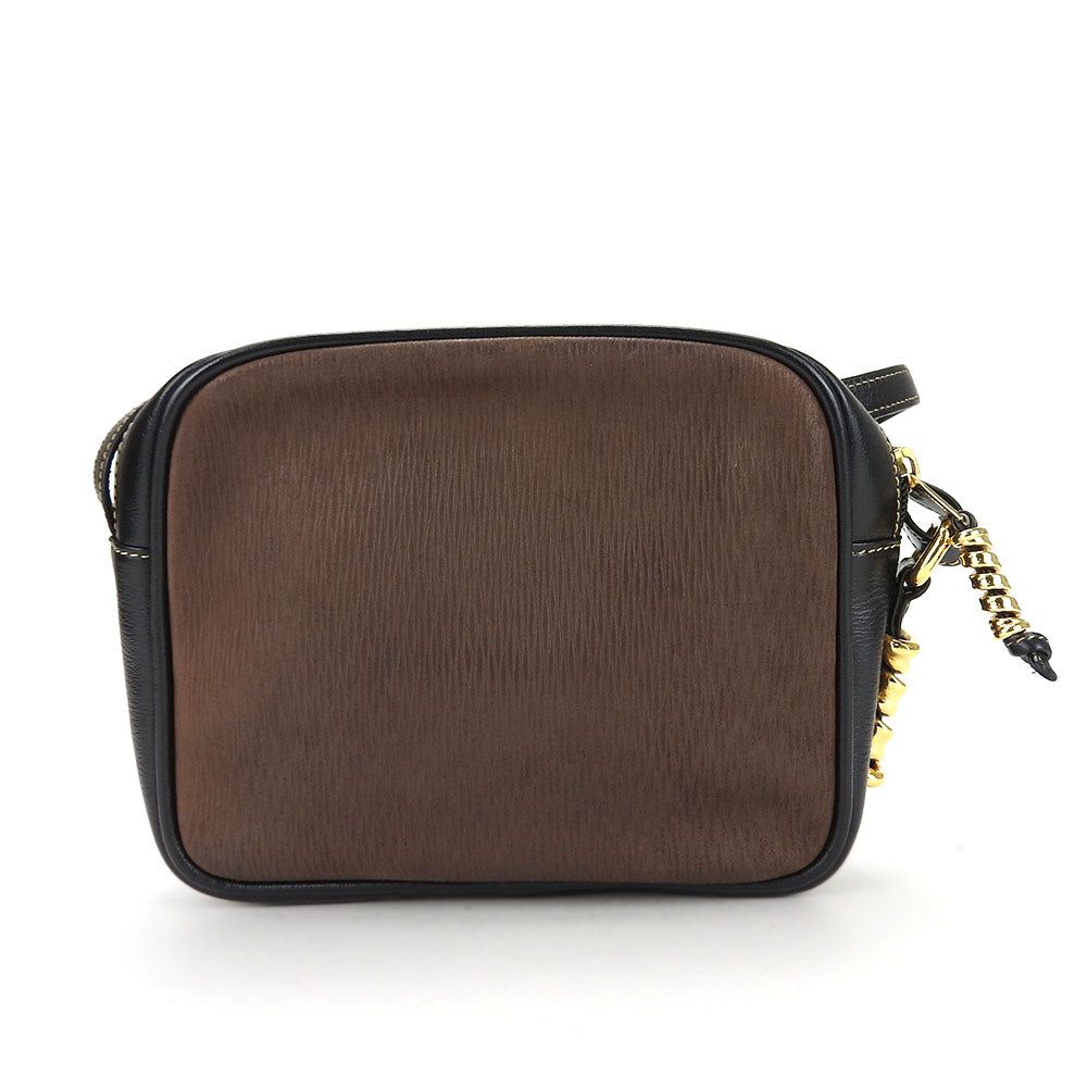 LOEWE Shoulder Bag leather black Velazquez