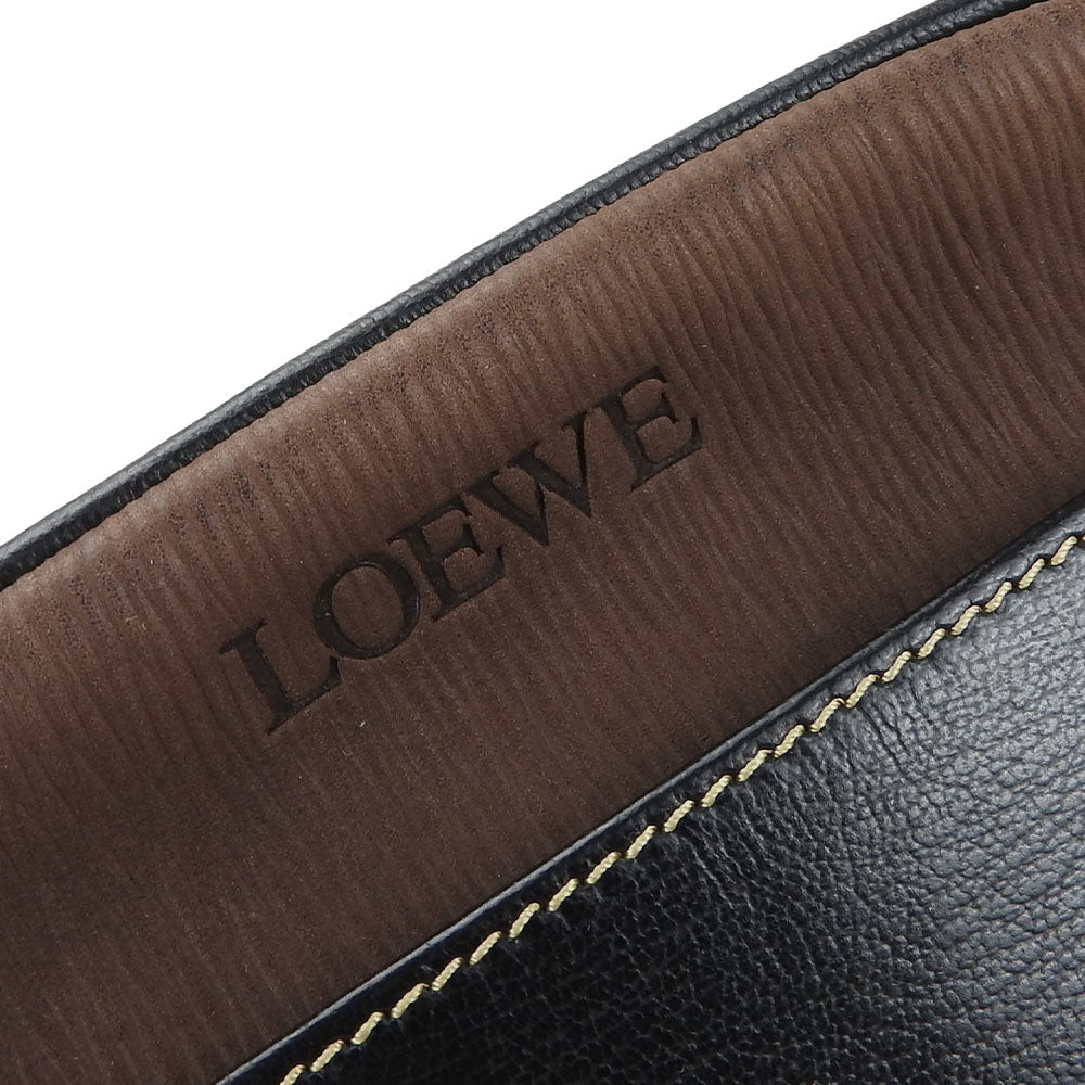LOEWE Shoulder Bag leather black Velazquez