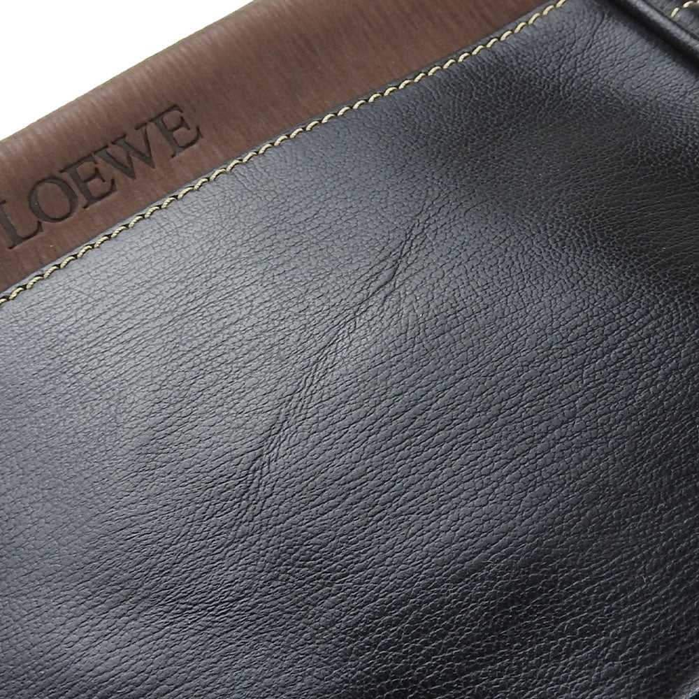 LOEWE Shoulder Bag leather black Velazquez