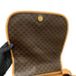 CELINE Shoulder Bag Leather, PVC Brown Macadam Blason Triomphe Pattern Women Used Authentic