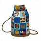 GUCCI Backpack Leather, Canvas multicolor Overall handle Shimo Women Used Authentic